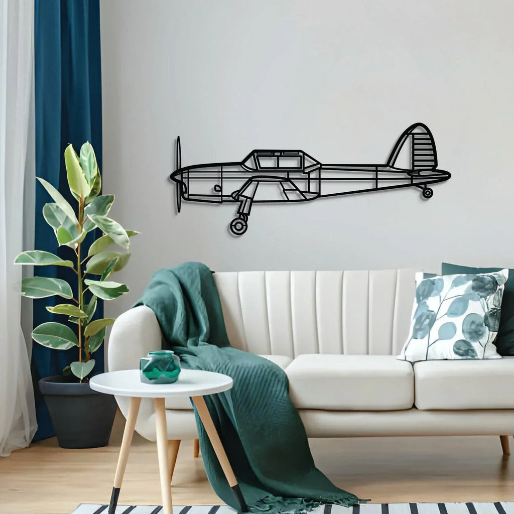 Dhc-1 Chipmunk Metal Aircraft Wall Art - Ncp0548, detail shot - House Of Avana