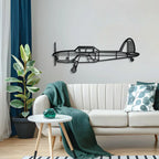 Dhc-1 Chipmunk Metal Aircraft Wall Art - Ncp0548, detail shot - House Of Avana