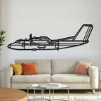 Dhc-7 Metal Aircraft Wall Art - Ncp0550, front view - House Of Avana
