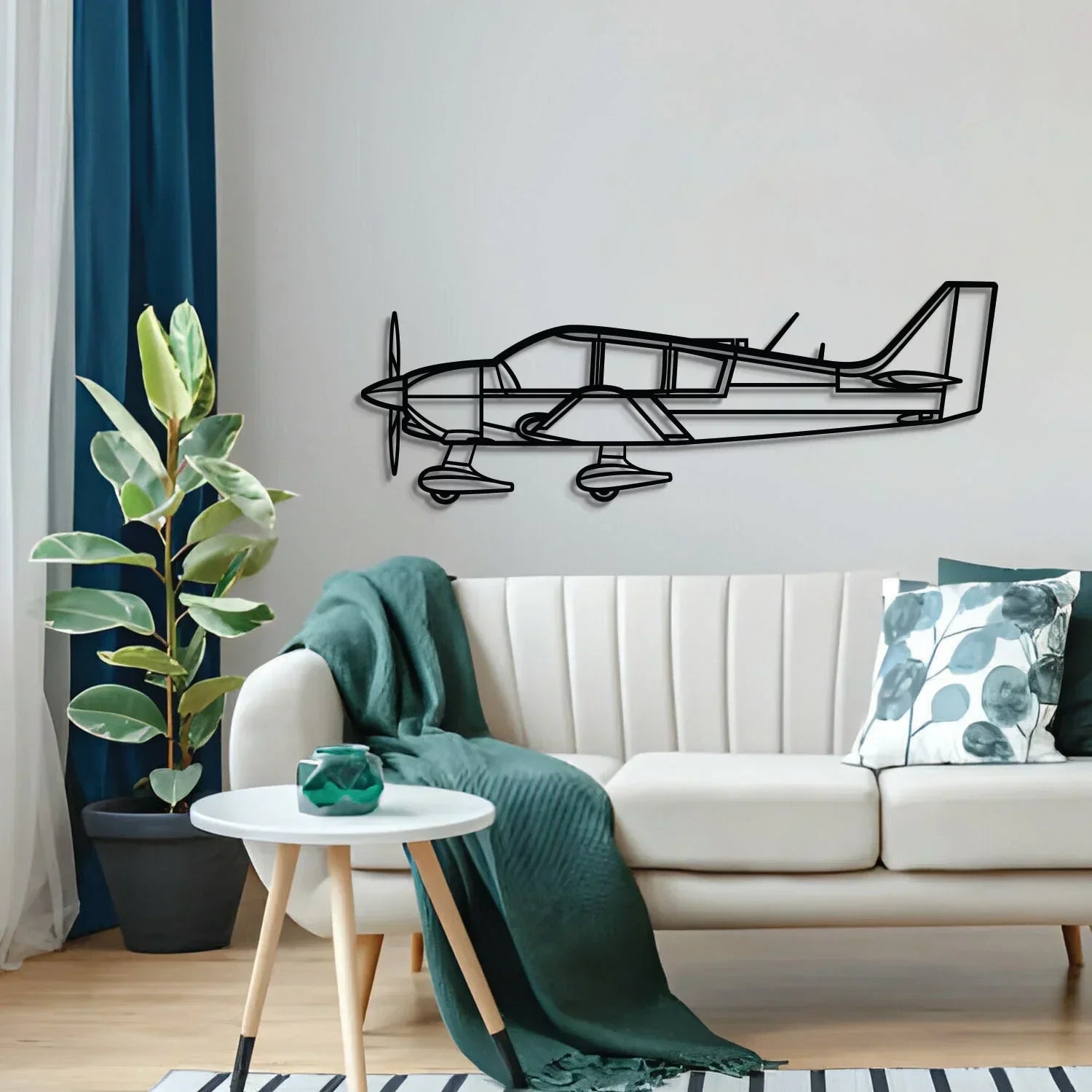 Dr400 Metal Aircraft Wall Art - Ncp0552, detail shot - House Of Avana