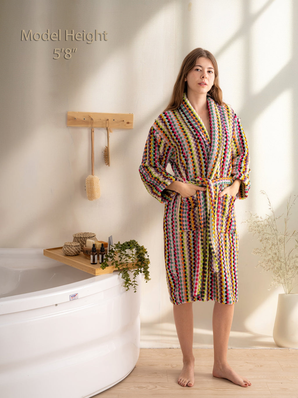 Pom Pom Bathrobe