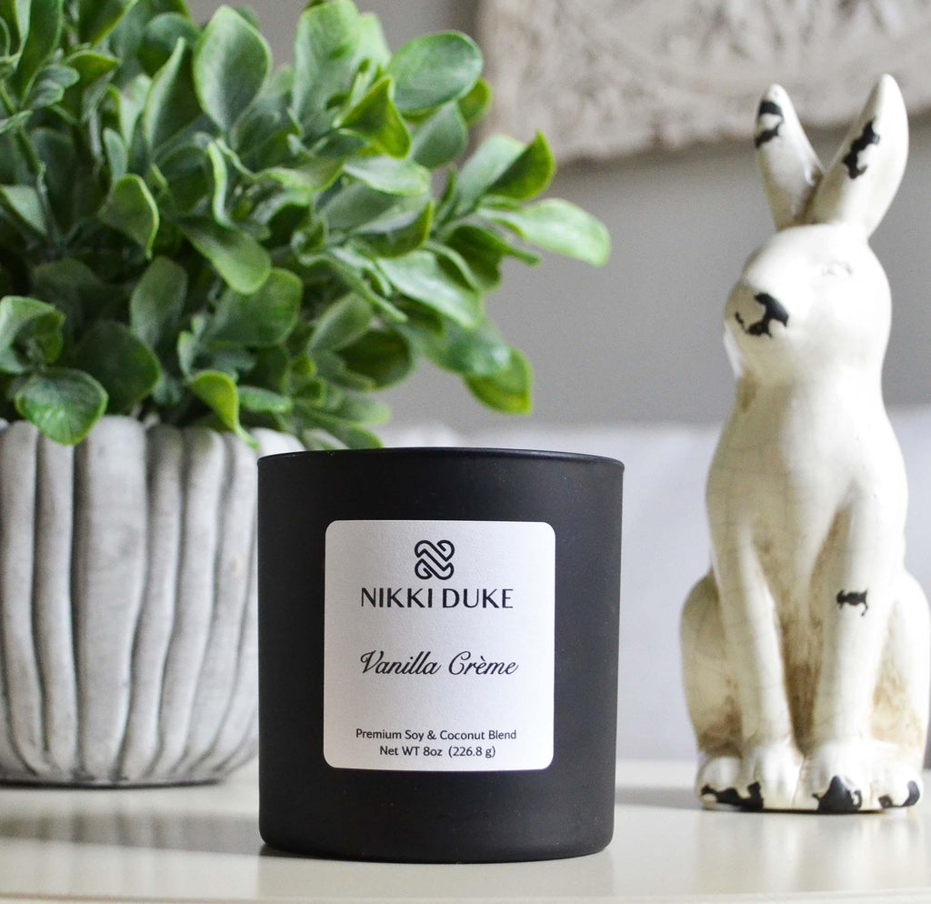 Nikki Duke Vanilla Creme 8 oz Premium Soy + Coconut Candle Nikki Duke