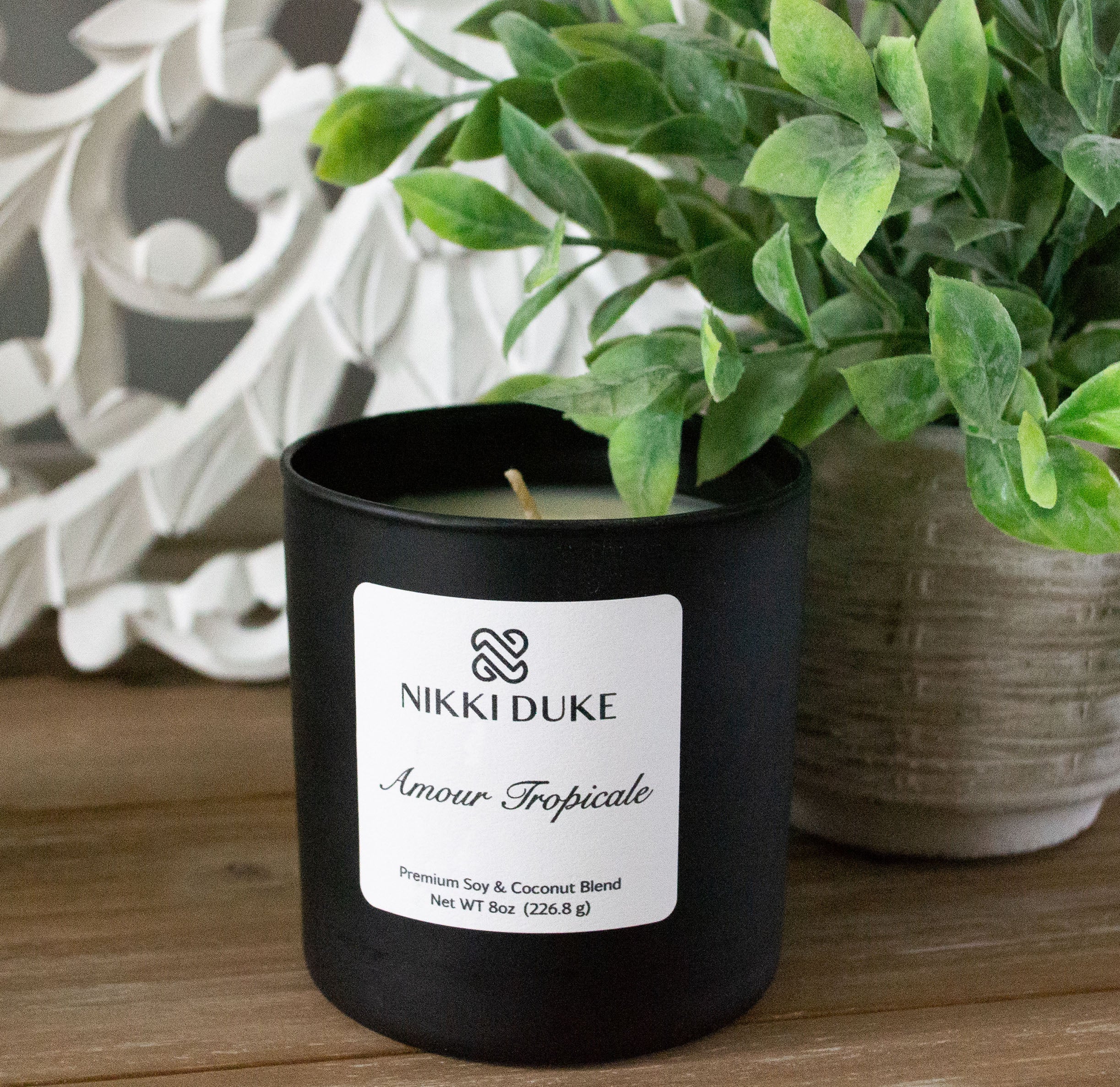 Nikki Duke Amour Tropicale 8 oz Premium Soy + Coconut Candle Nikki Duke