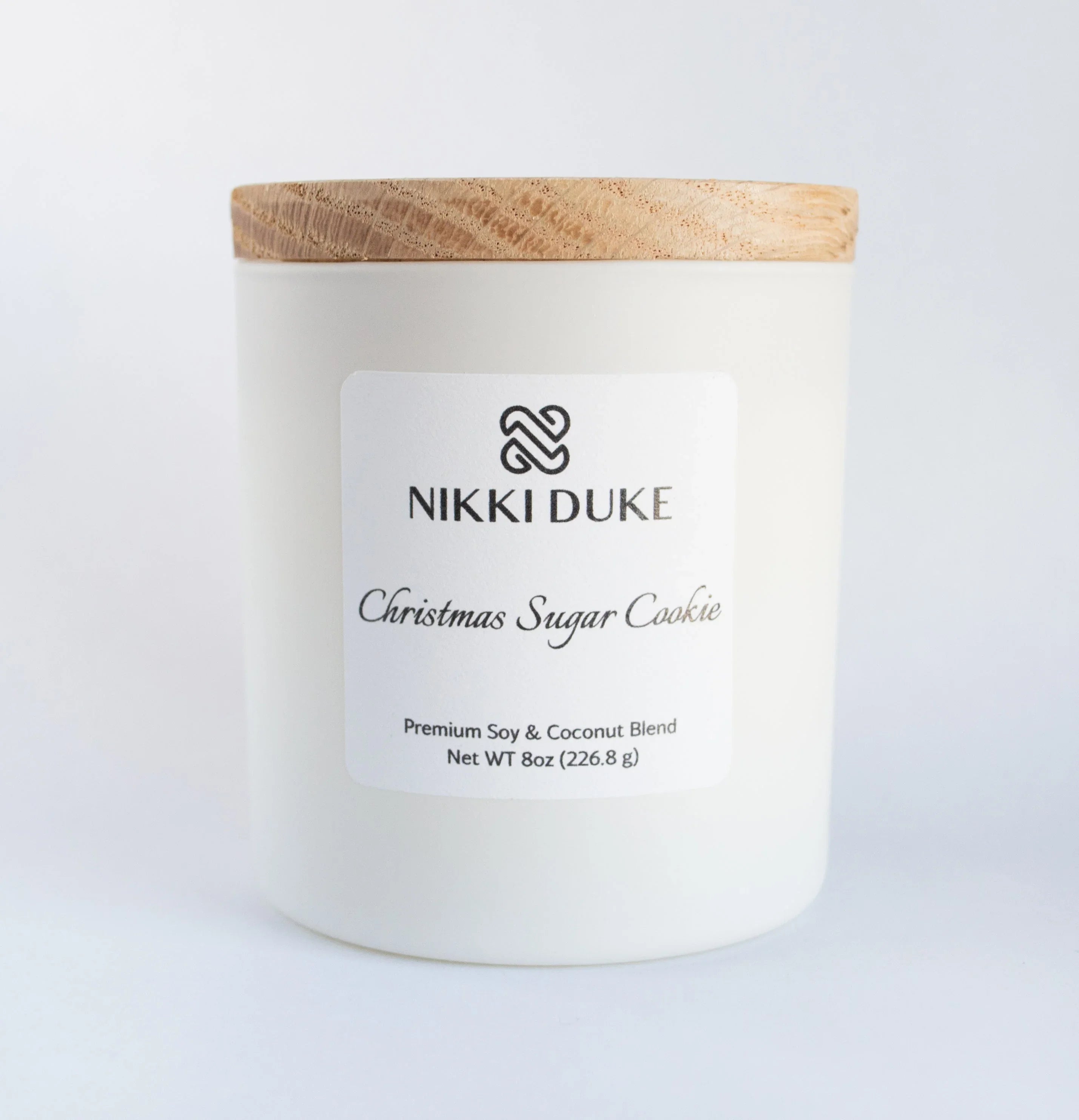 Nikki Duke Christmas Sugar Cookie 8 oz Premium Soy + Coconut Candle Nikki Duke