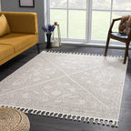 Birdwood Cream & Brown Area Rug Hauteloom