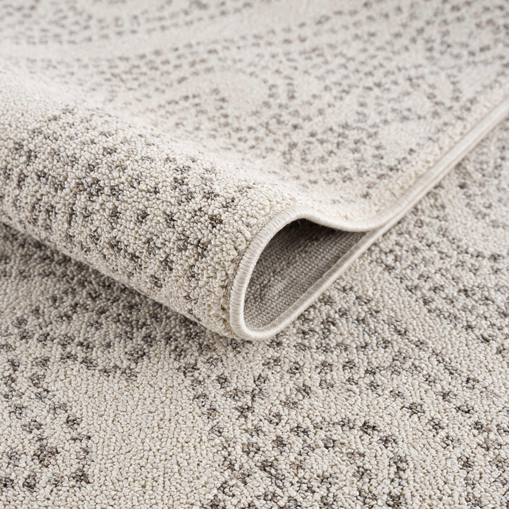 Birdwood Cream & Brown Area Rug Hauteloom