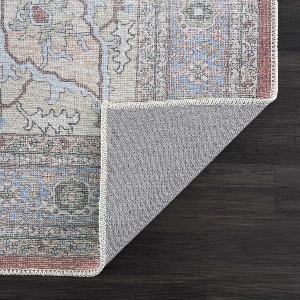 Brown Bagamanoc Medallion Washable Area Rug Hauteloom