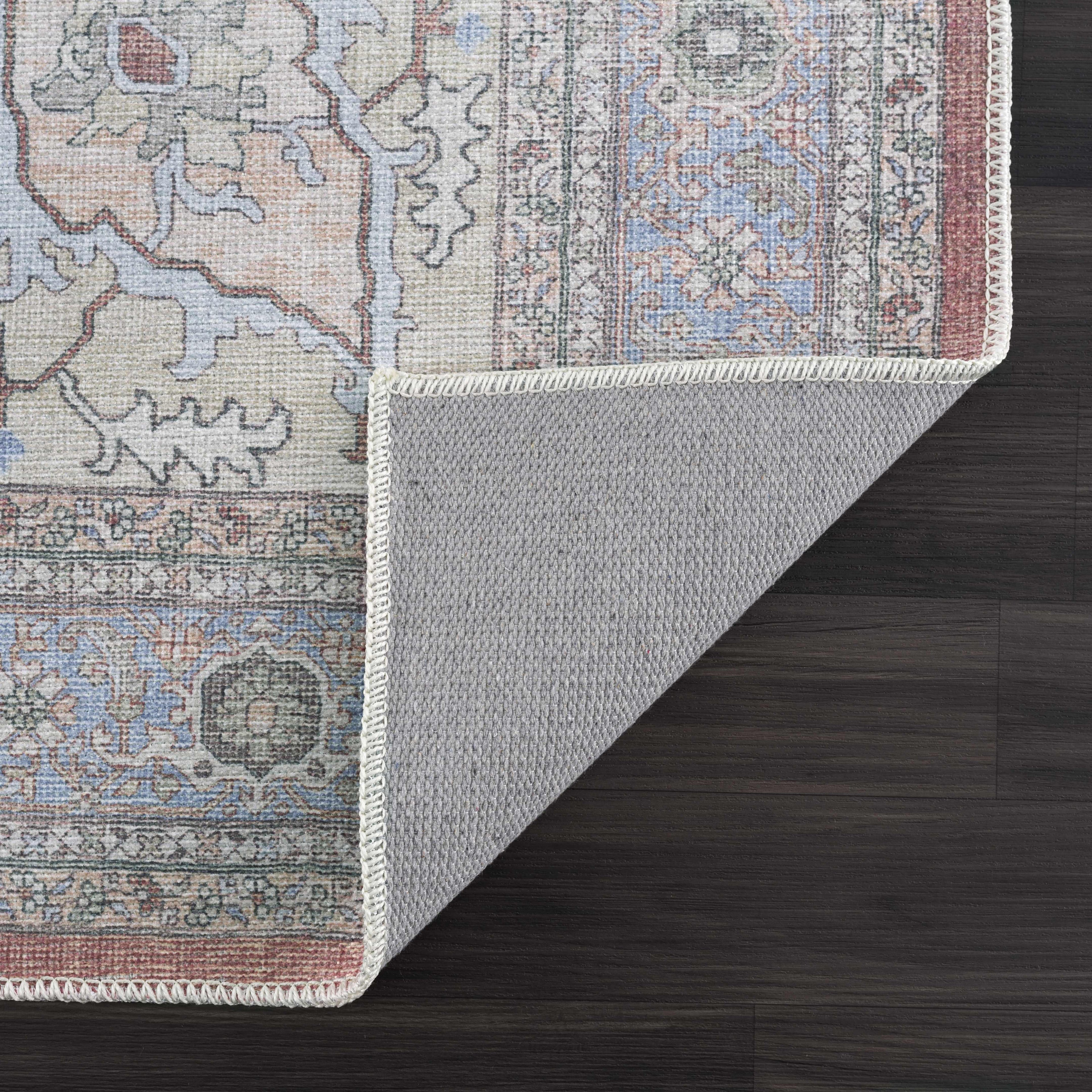 Brown Bagamanoc Medallion Washable Area Rug Hauteloom