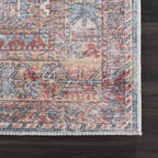 Burnt Orange Holi-2300 Washable Area Rug Hauteloom