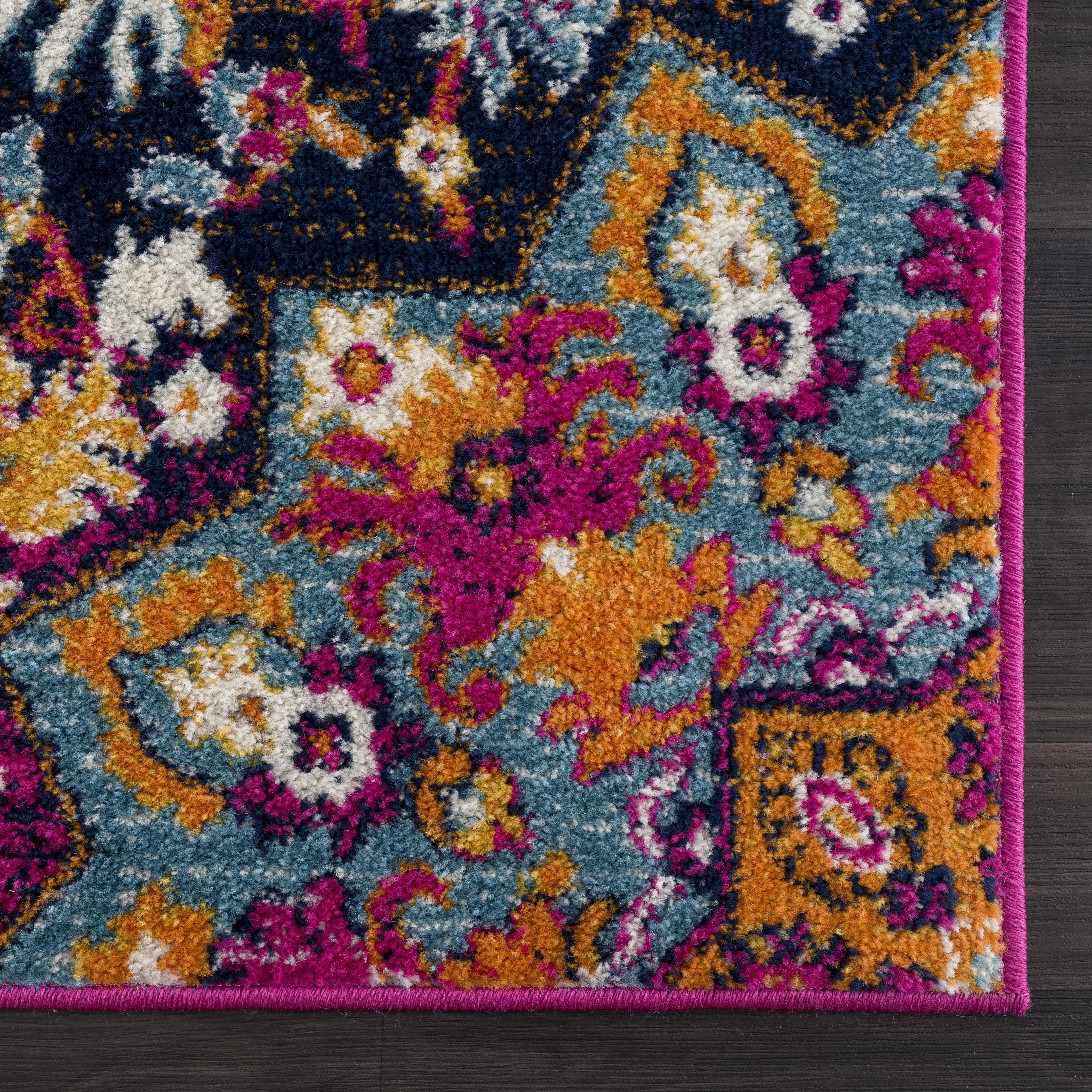 Burnt Orange Ojus Area Rug Hauteloom