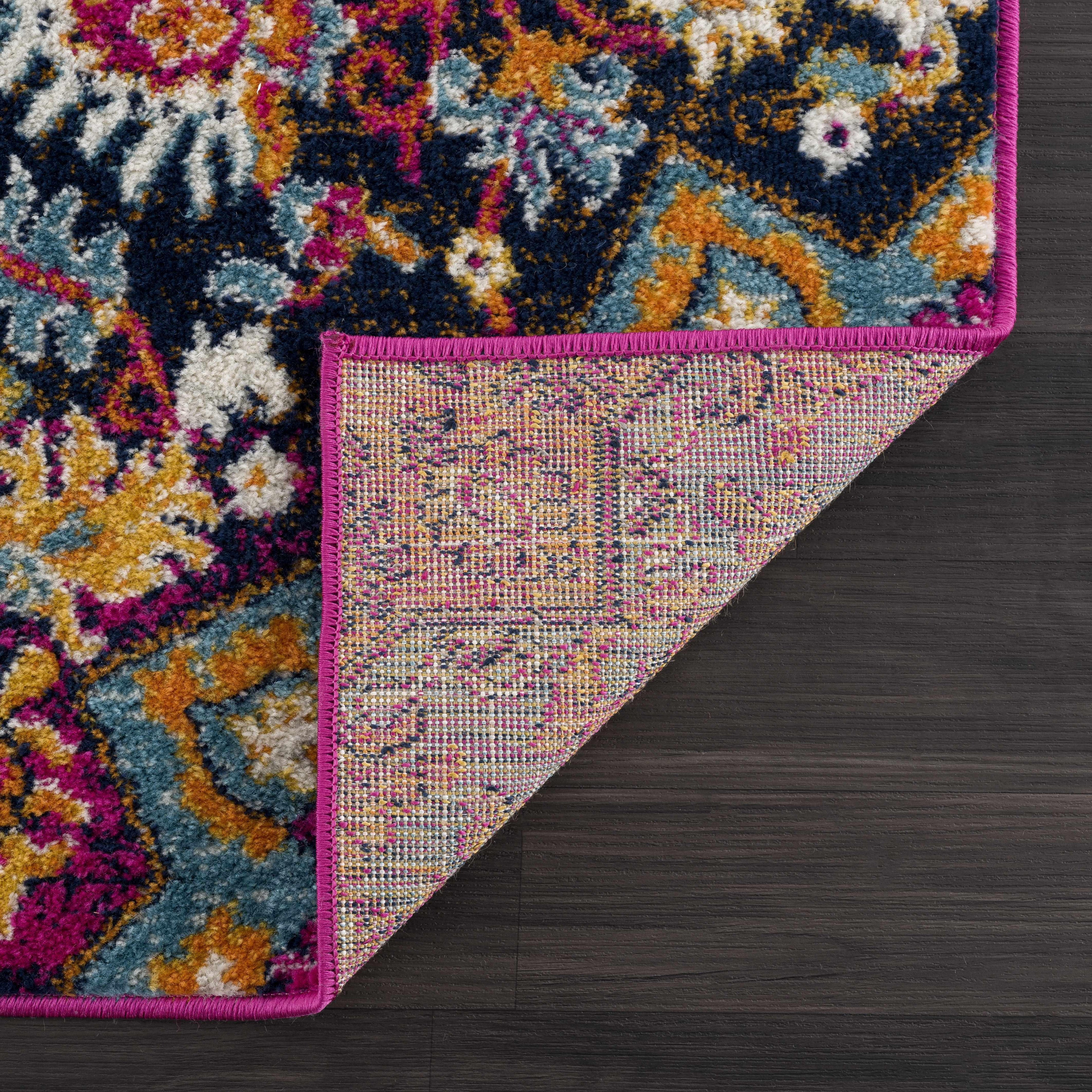 Burnt Orange Ojus Area Rug Hauteloom