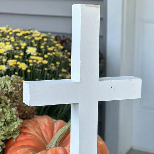 54 Inch Wood and Iron White Display Rolling Cart Decor Steals