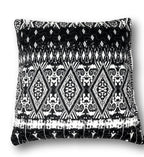 DaDa Bedding Aztec Black & White Diamonds Throw Pillow Covers - 18" x 18" 2-Pack (C14800-1-CC) DaDalogy Bedding Collection