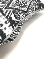 DaDa Bedding Aztec Black & White Diamonds Throw Pillow Covers - 18" x 18" 2-Pack (C14800-1-CC) DaDalogy Bedding Collection