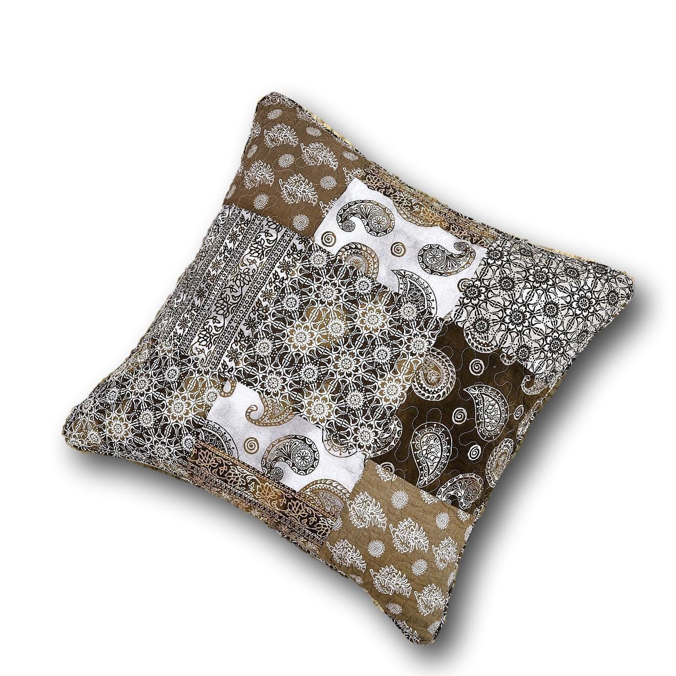 DaDa Bedding Bohemian Patchwork Moroccan Paisley Dreams Euro Pillow Sham Cover, 26" x 26" (JHW885) DaDalogy Bedding Collection