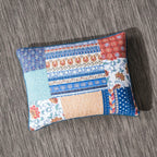 DaDa Bedding Bohemian Vibes Mediterranean Blue Patchwork Floral Pillow Sham (JHW878) DaDalogy Bedding Collection