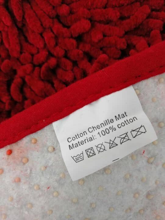 DaDa Bedding Burgundy Red Shaggy Soft Chenille Noodle Carpet Rug Bath Mat DaDalogy Bedding Collection