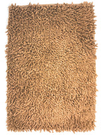 DaDa Bedding Coffee Brown Shaggy Soft Chenille Noodle Carpet Rug Bath Mat DaDalogy Bedding Collection