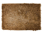 DaDa Bedding Coffee Brown Shaggy Soft Chenille Noodle Carpet Rug Bath Mat DaDalogy Bedding Collection