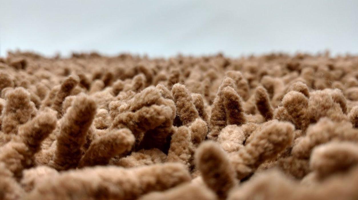 DaDa Bedding Coffee Brown Shaggy Soft Chenille Noodle Carpet Rug Bath Mat DaDalogy Bedding Collection