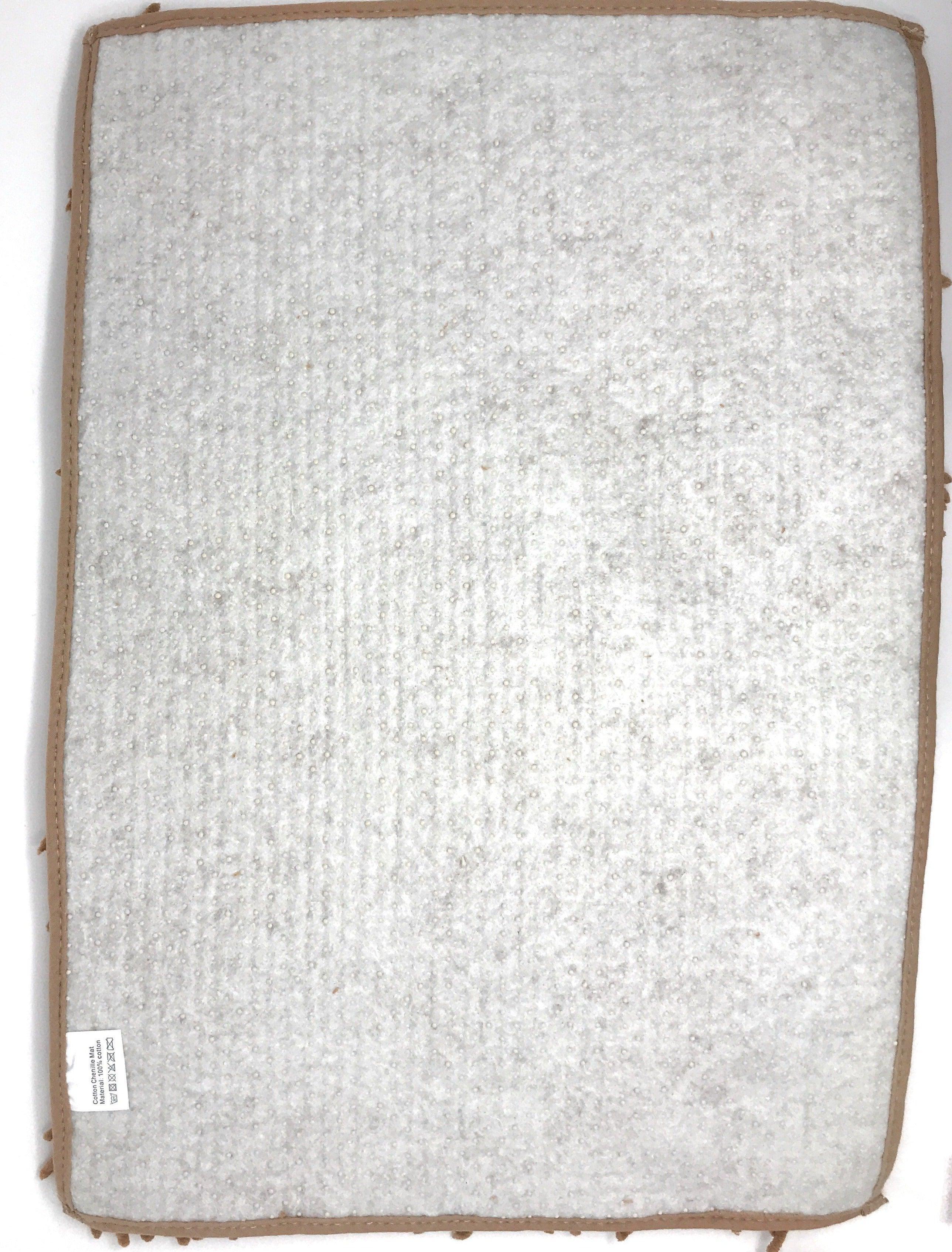 DaDa Bedding Coffee Brown Shaggy Soft Chenille Noodle Carpet Rug Bath Mat DaDalogy Bedding Collection