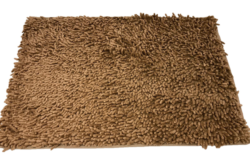 DaDa Bedding Coffee Brown Shaggy Soft Chenille Noodle Carpet Rug Bath Mat DaDalogy Bedding Collection
