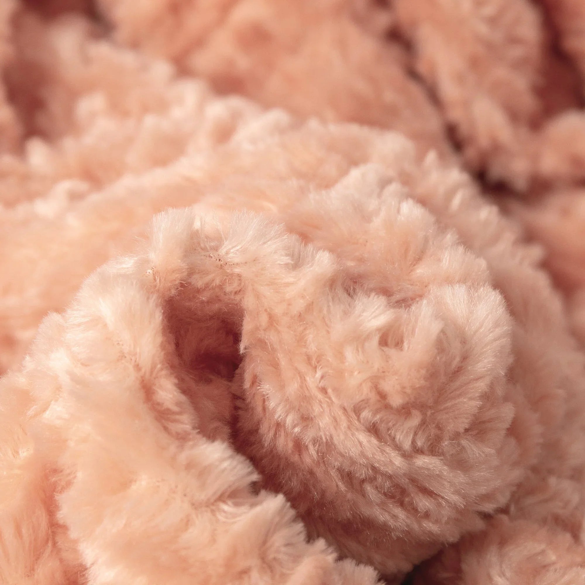 DaDa Bedding Coral Peach Rose Faux Fur Throw Blanket - Dreamy Geometric Embossed Sherpa Backside - Super Soft Warm Cozy Plush Fluffy DaDalogy Bedding Collection