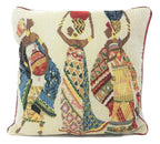 DaDa Bedding Dancing Women African Dreams Tapestry Throw Pillow Covers 16" x 16" DaDalogy Bedding Collection