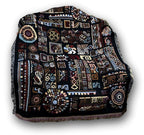 DaDa Bedding Elegant Tapestry Throw Blanket, Ethnic Ornaments Geometric Black - 50” x 60” (7174) DaDalogy Bedding Collection
