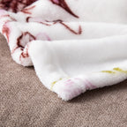 DaDa Bedding Floral Blossoms Spring Cottage Birds Soft Fleece Throw Blanket (XY1010) DaDalogy Bedding Collection