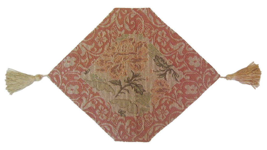 DaDa Bedding Floral Nature Garden Beige Orange Spices Tapestry Table Runner (10072) DaDalogy Bedding Collection