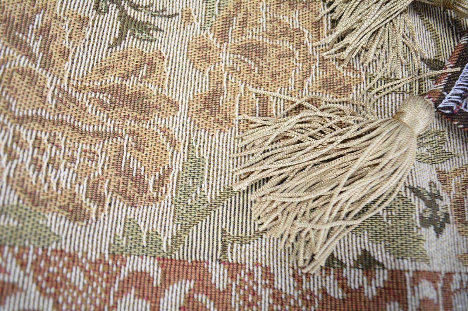 DaDa Bedding Floral Nature Garden Beige Orange Spices Tapestry Table Runner (10072) DaDalogy Bedding Collection