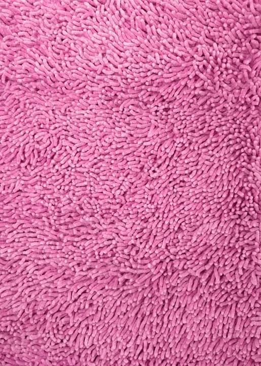 DaDa Bedding Fuchsia Magenta Pink Shaggy Soft Chenille Noodle Carpet Rug Bath Mat DaDalogy Bedding Collection