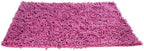 DaDa Bedding Fuchsia Magenta Pink Shaggy Soft Chenille Noodle Carpet Rug Bath Mat DaDalogy Bedding Collection