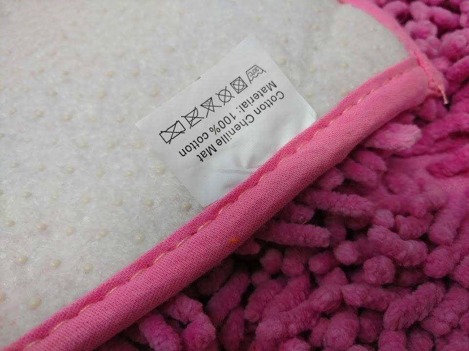 DaDa Bedding Fuchsia Magenta Pink Shaggy Soft Chenille Noodle Carpet Rug Bath Mat DaDalogy Bedding Collection