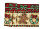 DaDa Bedding Gingerbread Snowman Holiday Woven Tapestry Dining Table Runner (12917) DaDalogy Bedding Collection