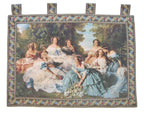 DaDa Bedding 'Her Ladies in Waiting' Spanish Party Classical French Rococo Woven Tapestry Wall Hanging - 36" x 50" DaDalogy Bedding Collection