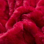 DaDa Bedding Luxury Romantic Red Lovely Hearts Dreamy Plush Faux Fur Throw Blanket (19) DaDalogy Bedding Collection