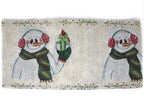 DaDa Bedding Magical Snowman Holiday Woven Tapestry Dining Table Runner (9733) DaDalogy Bedding Collection