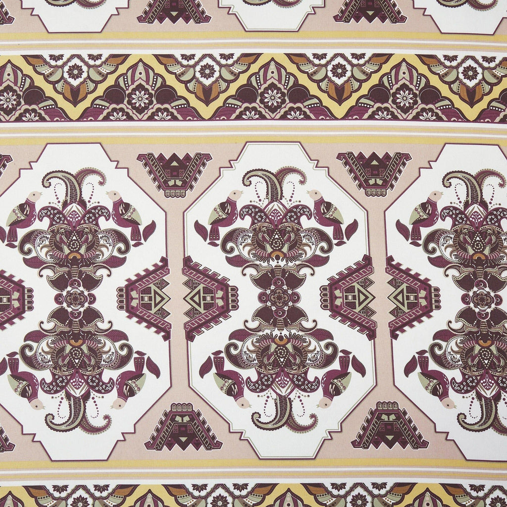 DaDa Bedding Majestic Oriental Kilim Fitted Sheet - w/ Pillow Cases Royal Persian Traditional Design Intricate Ornate Ornament Print DaDalogy Bedding Collection