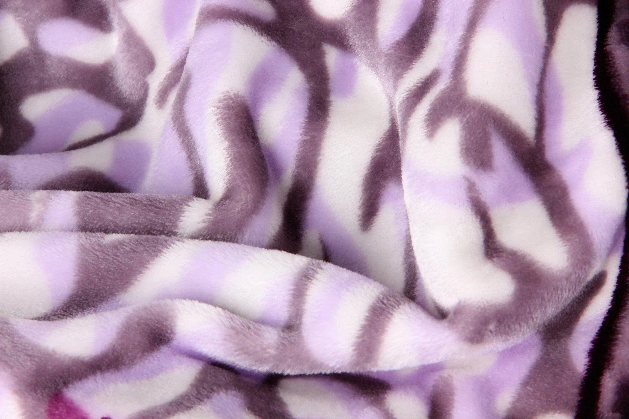 DaDa Bedding Orchid Blossoms Striped Floral Lavender Plush Fleece Flannel Throw Blanket (XY9833) DaDalogy Bedding Collection