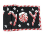 DaDa Bedding Peppermint Joy Red Black Holiday Tapestry Dining Table Runner (12904) DaDalogy Bedding Collection