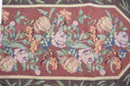 DaDa Bedding Romantic Floral Field of Roses Burgundy Red Tapestry Table Runner (5594) DaDalogy Bedding Collection