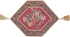 DaDa Bedding Romantic Floral Field of Roses Burgundy Red Tapestry Table Runner (5594) DaDalogy Bedding Collection