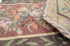 DaDa Bedding Romantic Floral Field of Roses Burgundy Red Tapestry Table Runner (5594) DaDalogy Bedding Collection