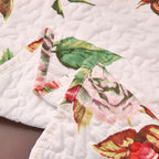 DaDa Bedding Romantic Roses Pink White Lovely Floral Quilted Dining Table Runner (879) DaDalogy Bedding Collection