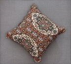 DaDa Bedding Rustic Earthy Cross Motif Folk Style Scalloped Euro Pillow Sham Cover, 26" x 26" (JHW944) DaDalogy Bedding Collection