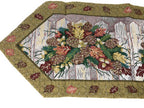 DaDa Bedding Rustic Floral Bouquet Lights Holiday Tapestry Dining Table Runner (6068) DaDalogy Bedding Collection