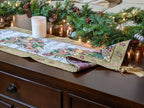 DaDa Bedding Rustic Floral Bouquet Lights Holiday Tapestry Dining Table Runner (6068) DaDalogy Bedding Collection