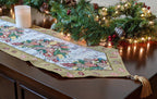DaDa Bedding Rustic Floral Bouquet Lights Holiday Tapestry Dining Table Runner (6068) DaDalogy Bedding Collection